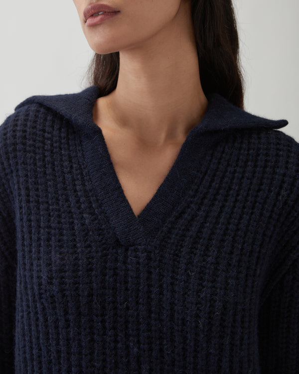 Rejina Pyo Alison Sweater Chunky Alpaca Navy
