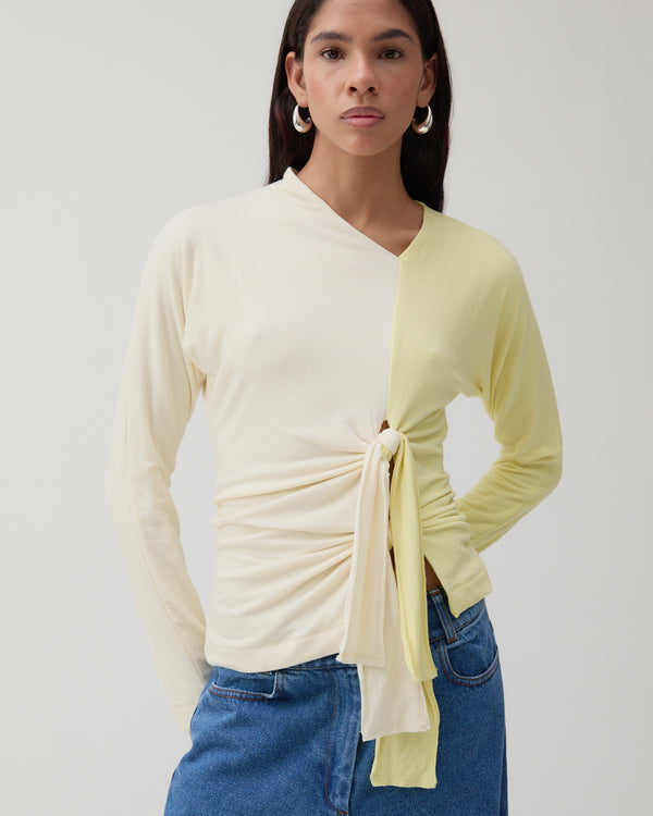 Rejina Pyo Analyn Top Tencel Blend Jersey Yellow