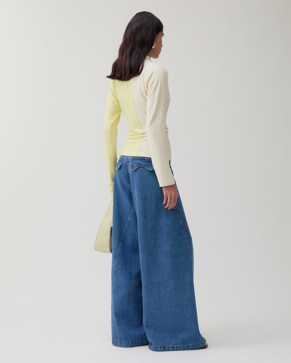 Rejina Pyo Analyn Top Tencel Blend Jersey Yellow