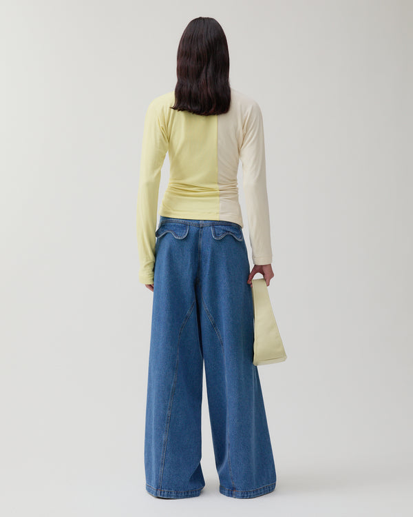 Rejina Pyo Analyn Top Tencel Blend Jersey Yellow