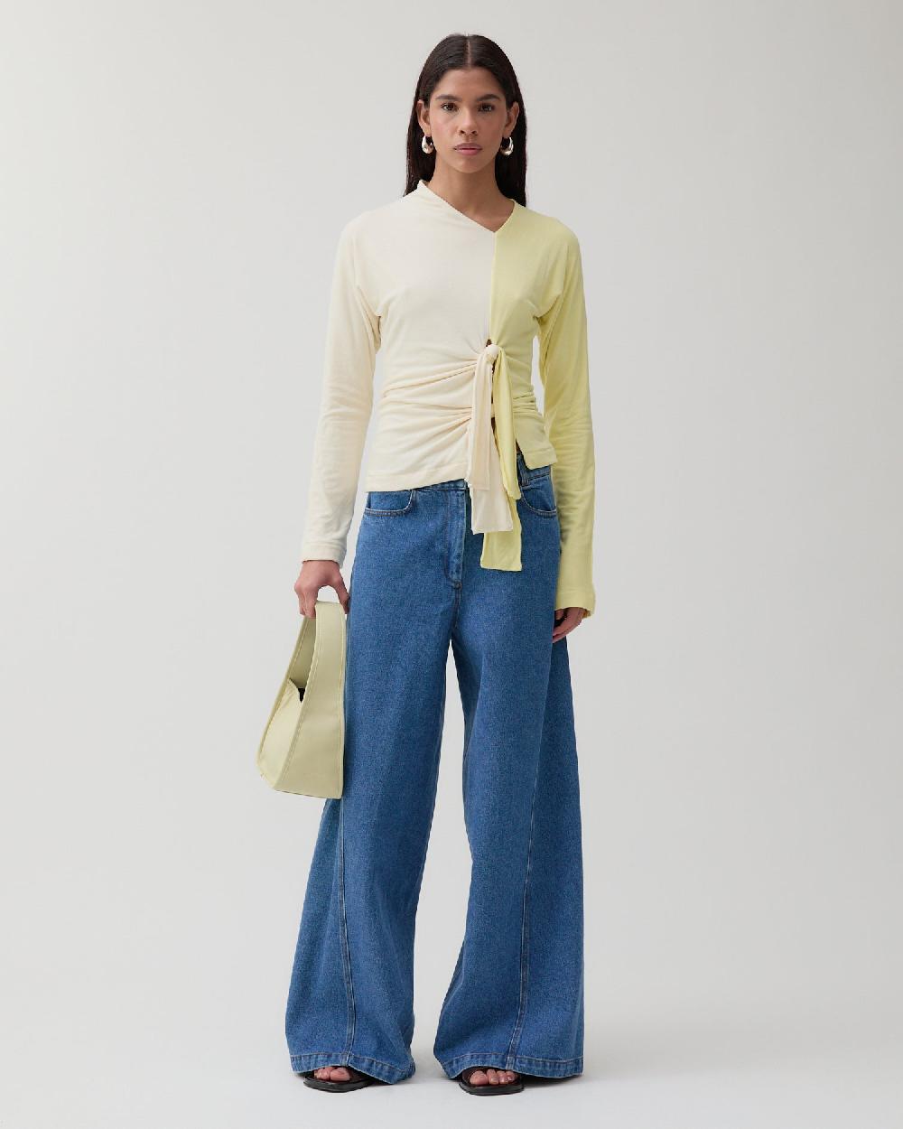 rejina pyo Analyn Top Tencel Blend Jersey Yellow