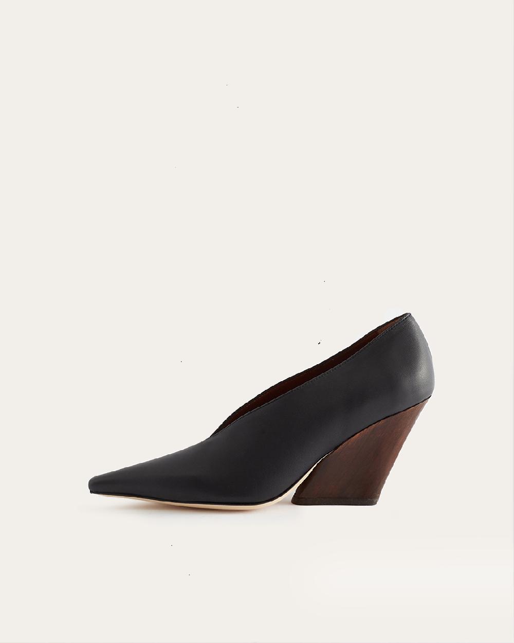 rejina pyo Angled Pumps Nappa Leather Black