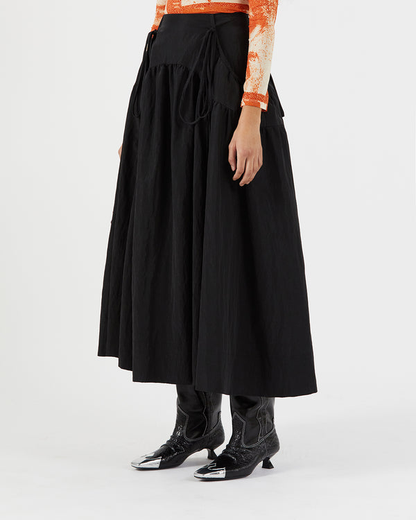 Rejina Pyo Anika Skirt Taffeta Black