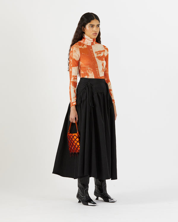 Rejina Pyo Anika Skirt Taffeta Black