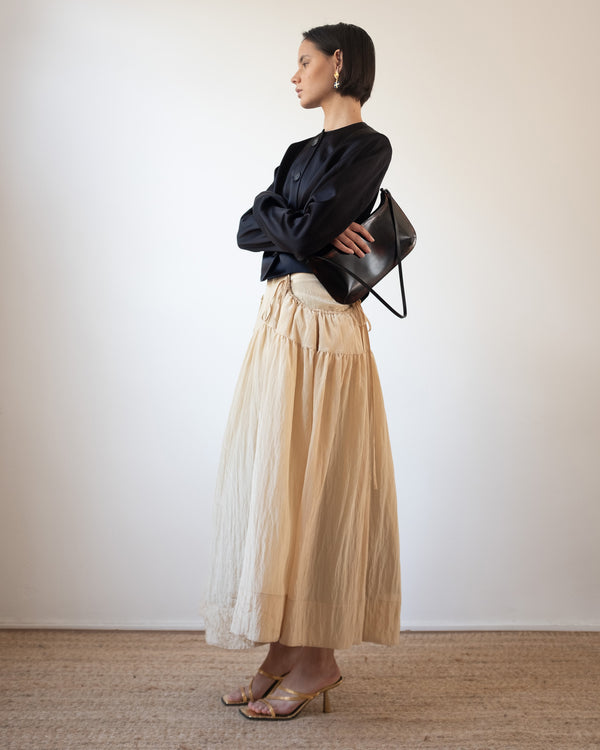 Rejina Pyo Anika Skirt Viscose Blend Sand