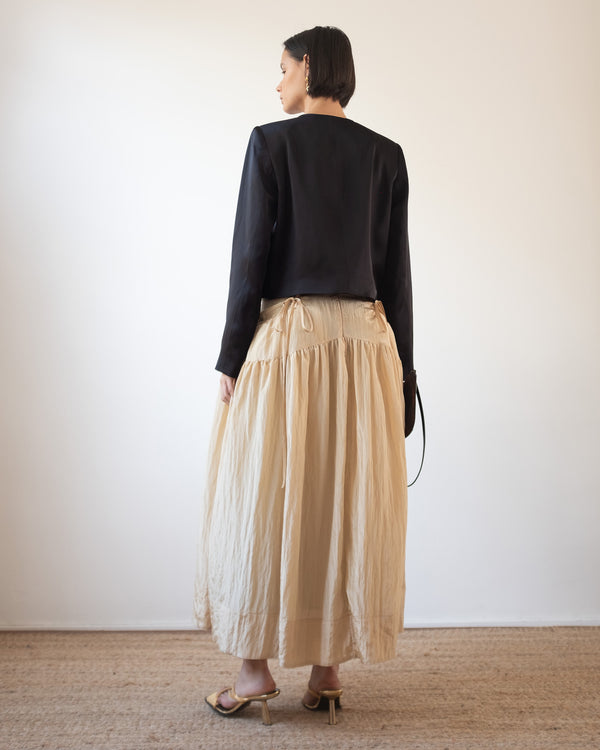Rejina Pyo Anika Skirt Viscose Blend Sand