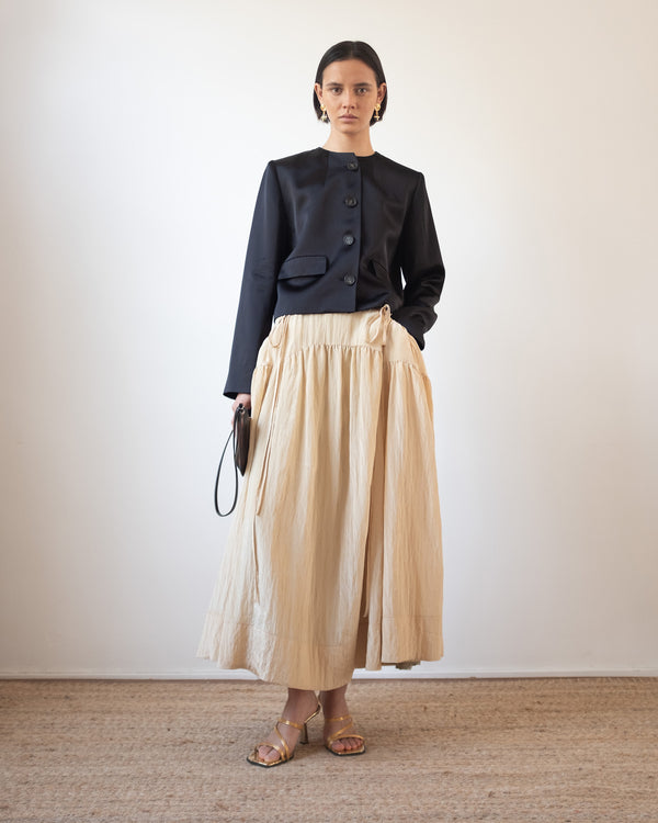 Rejina Pyo Anika Skirt Viscose Blend Sand