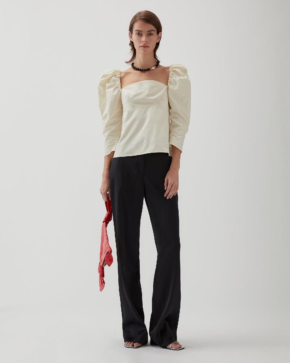 rejina pyo Anita Blouse Organic Cotton Off-White