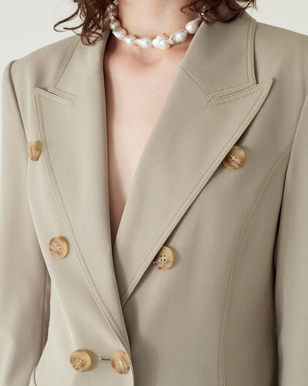 Rejina Pyo Arden Blazer Suiting Artichoke