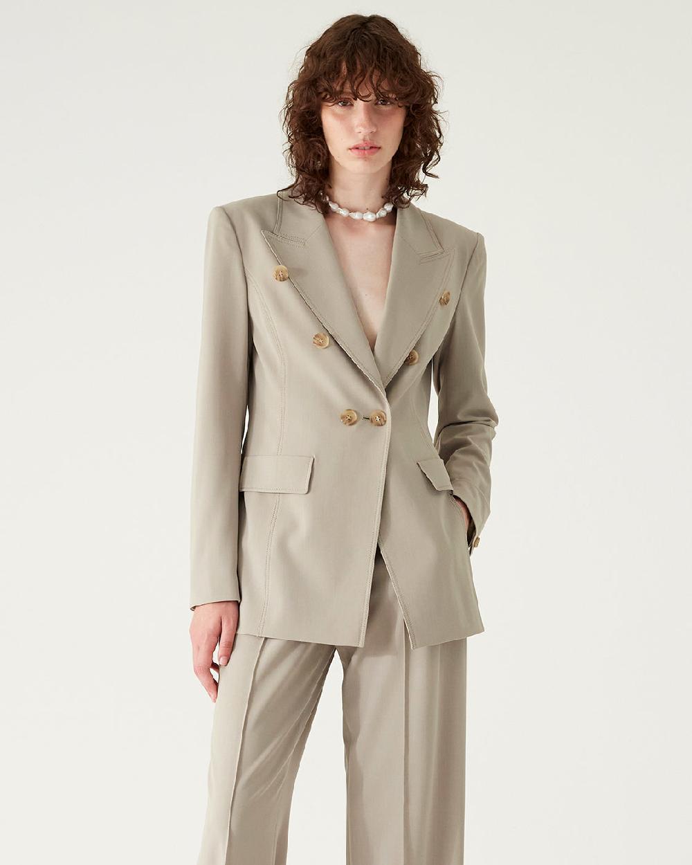 rejina pyo Arden Blazer Suiting Artichoke