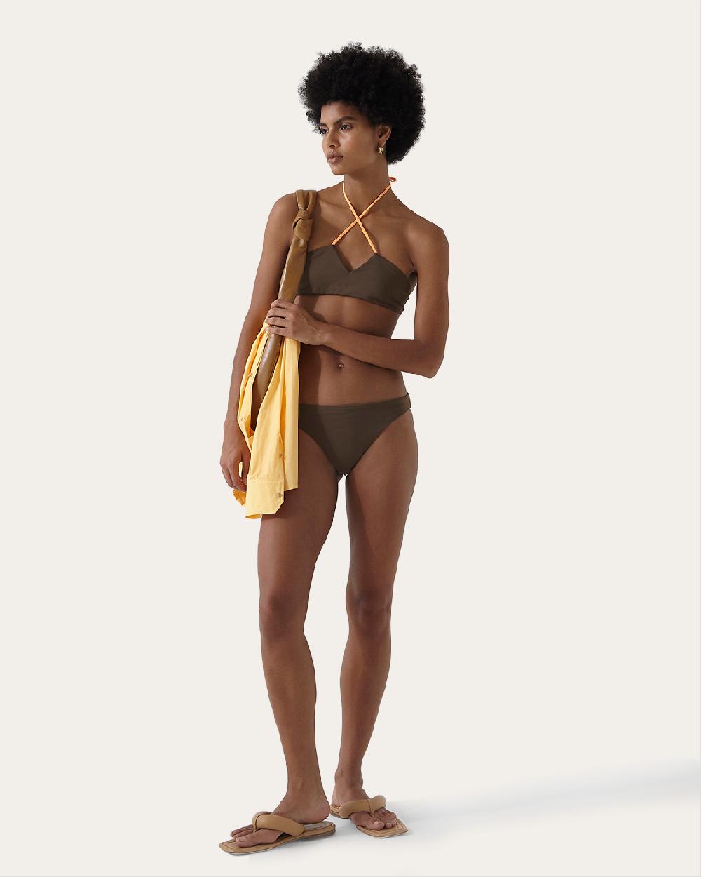 rejina pyo Ava Bikini Brief Chocolate