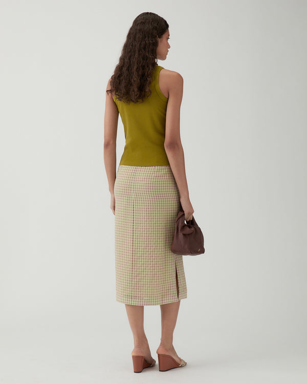 Rejina Pyo Bailey Tank Cotton Blend Jersey Green