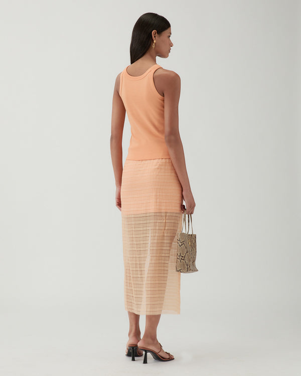 Rejina Pyo Bailey Tank Cotton Blend Jersey Orange