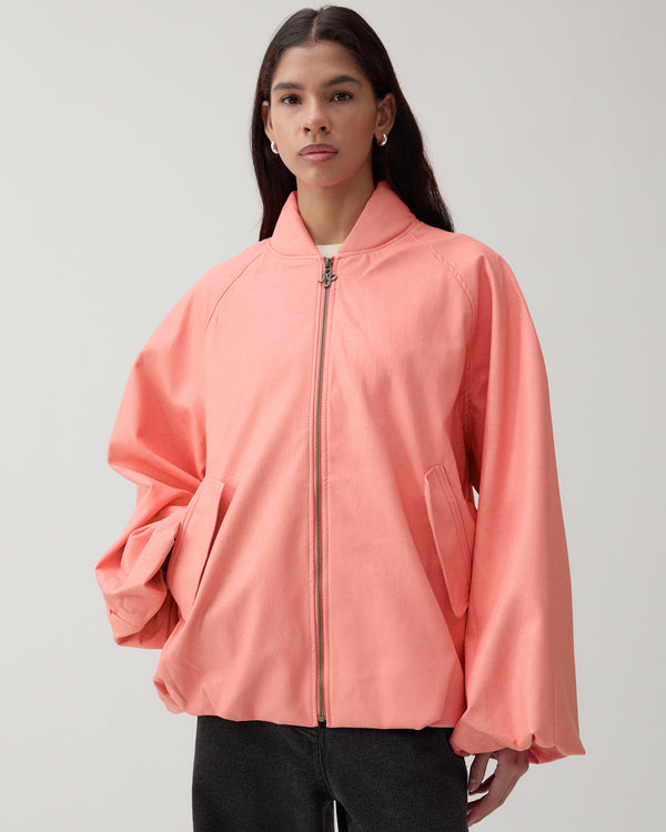 Rejina Pyo Becca Jacket Faux Leather Pink