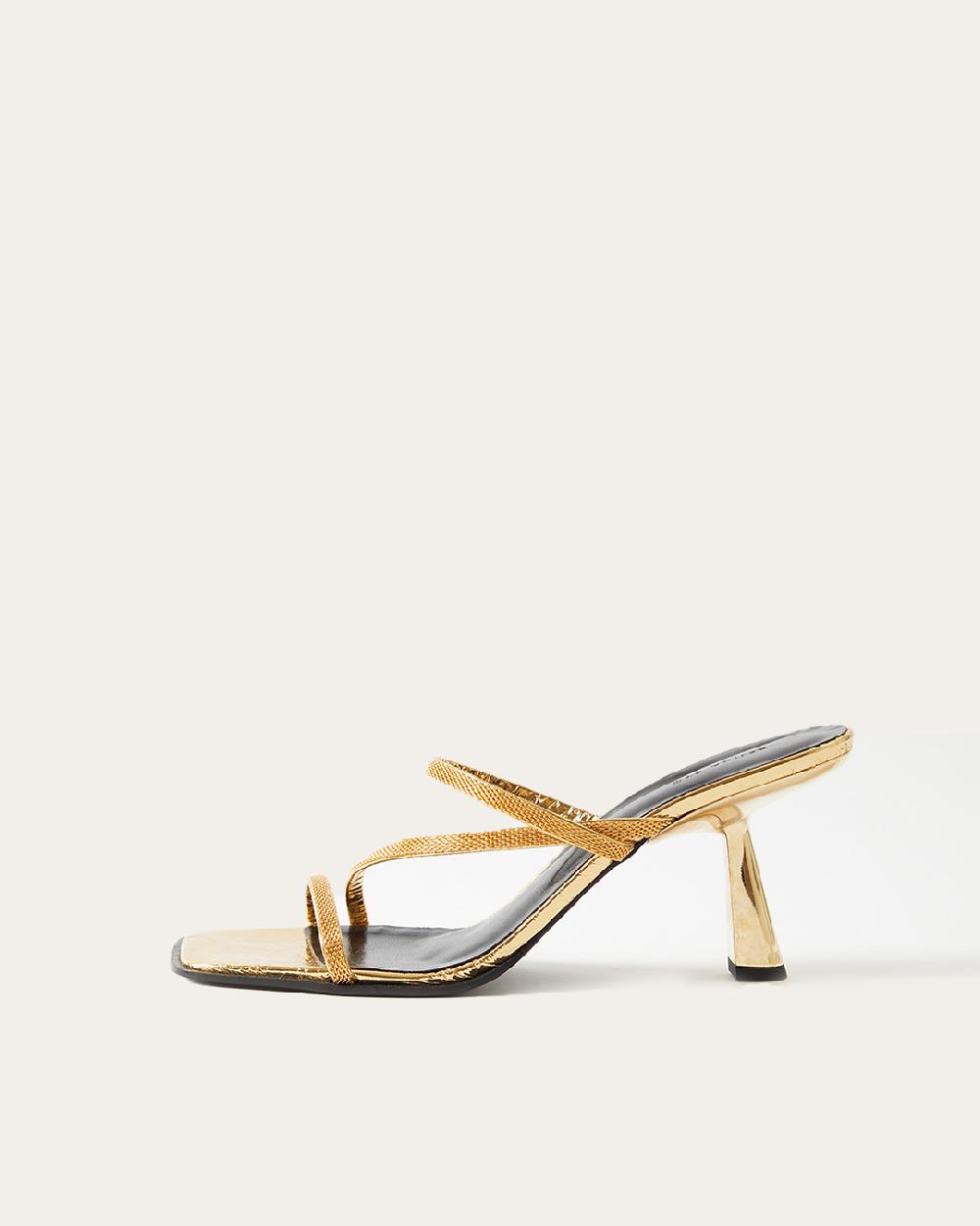 rejina pyo Bella Sandals Leather Gold