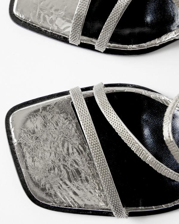 Rejina Pyo Bella Sandals Leather Silver