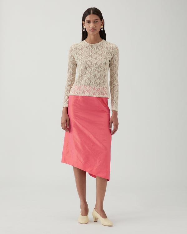 Rejina Pyo Bibi Top Floral Lace Cream