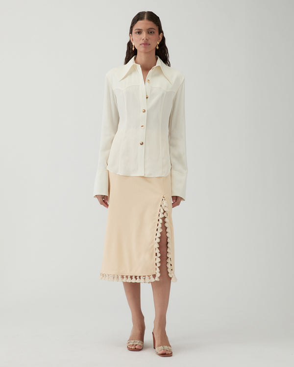 Rejina Pyo Camilla Shirt Viscose Twill Off-White