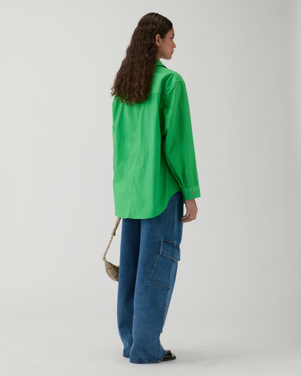 Rejina Pyo Caprice Shirt Cotton Green