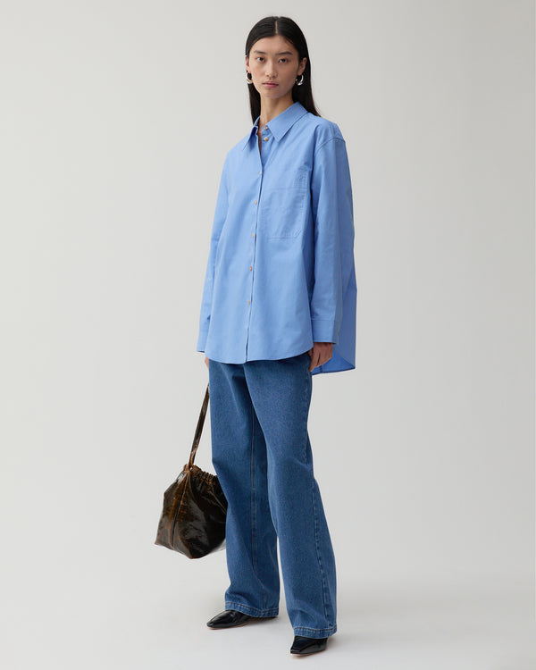 Rejina Pyo Caprice Shirt Organic Cotton Blue