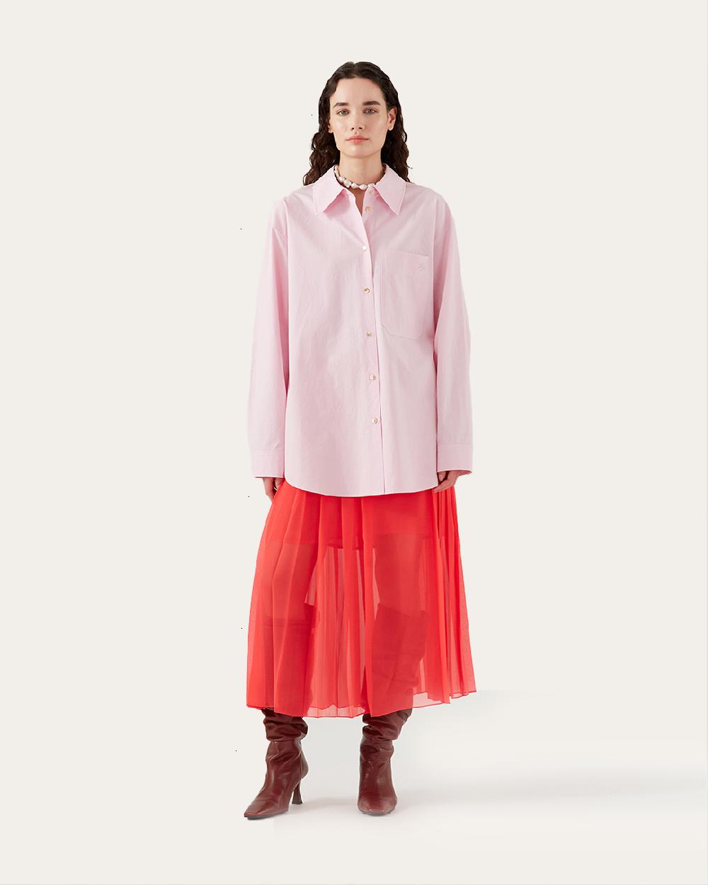 rejina pyo Caprice Shirt Organic Cotton Rose