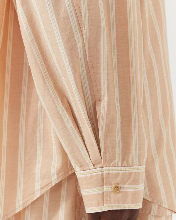 Rejina Pyo Caprice Shirt Silk Blend Stripe Pink