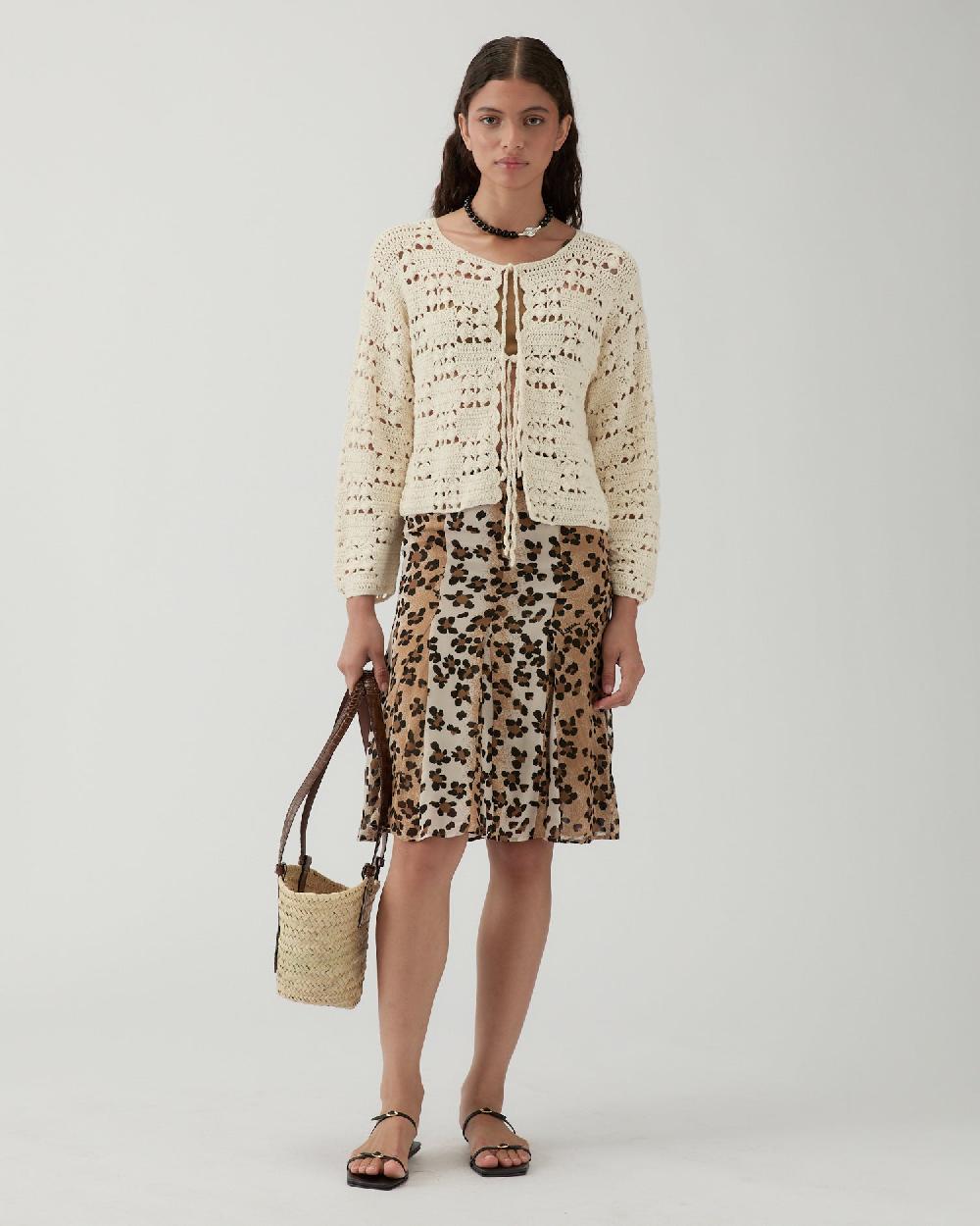 rejina pyo Caro Cardigan Organic Cotton Cream