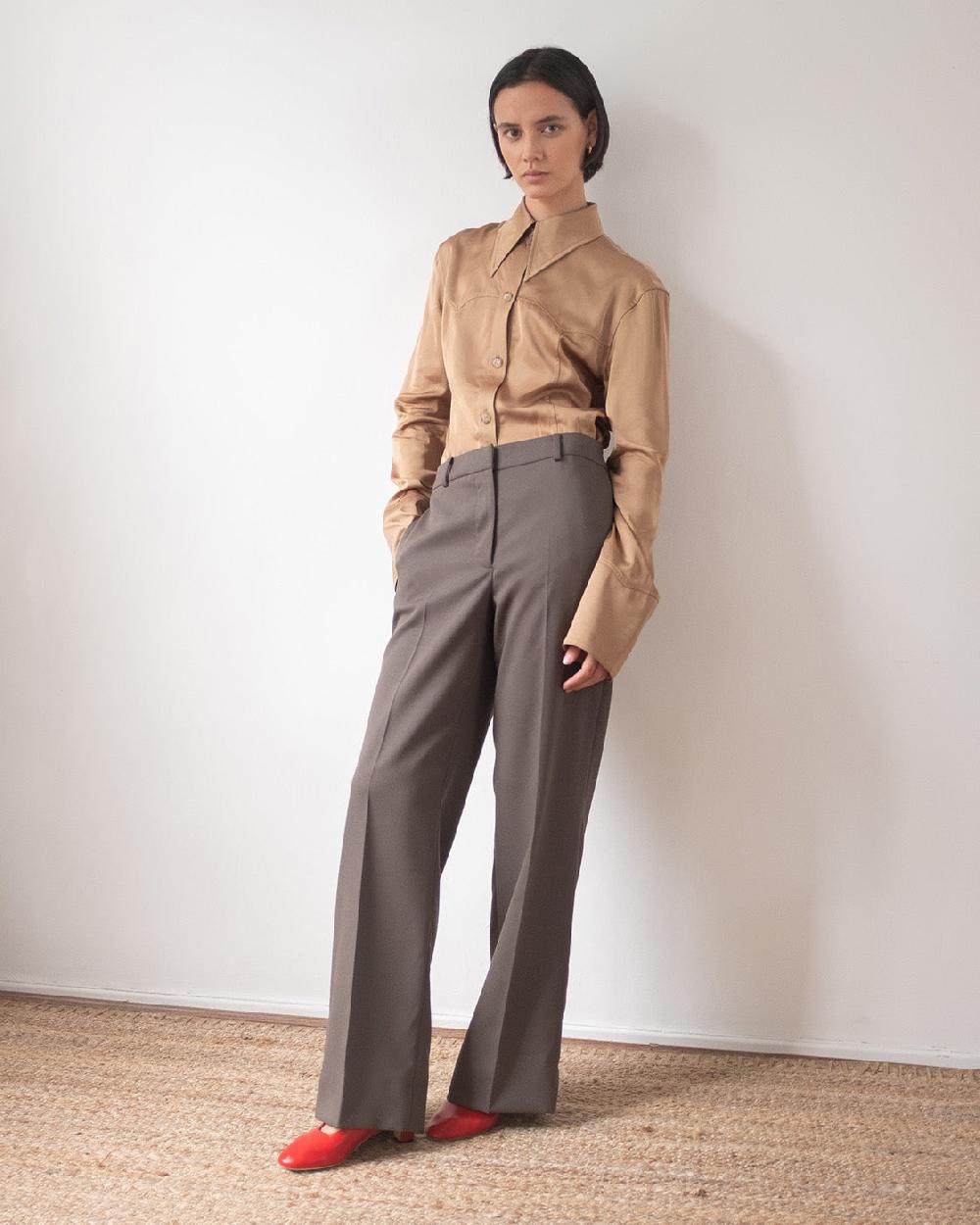 rejina pyo Cathy Trousers Tencel Blend Grey