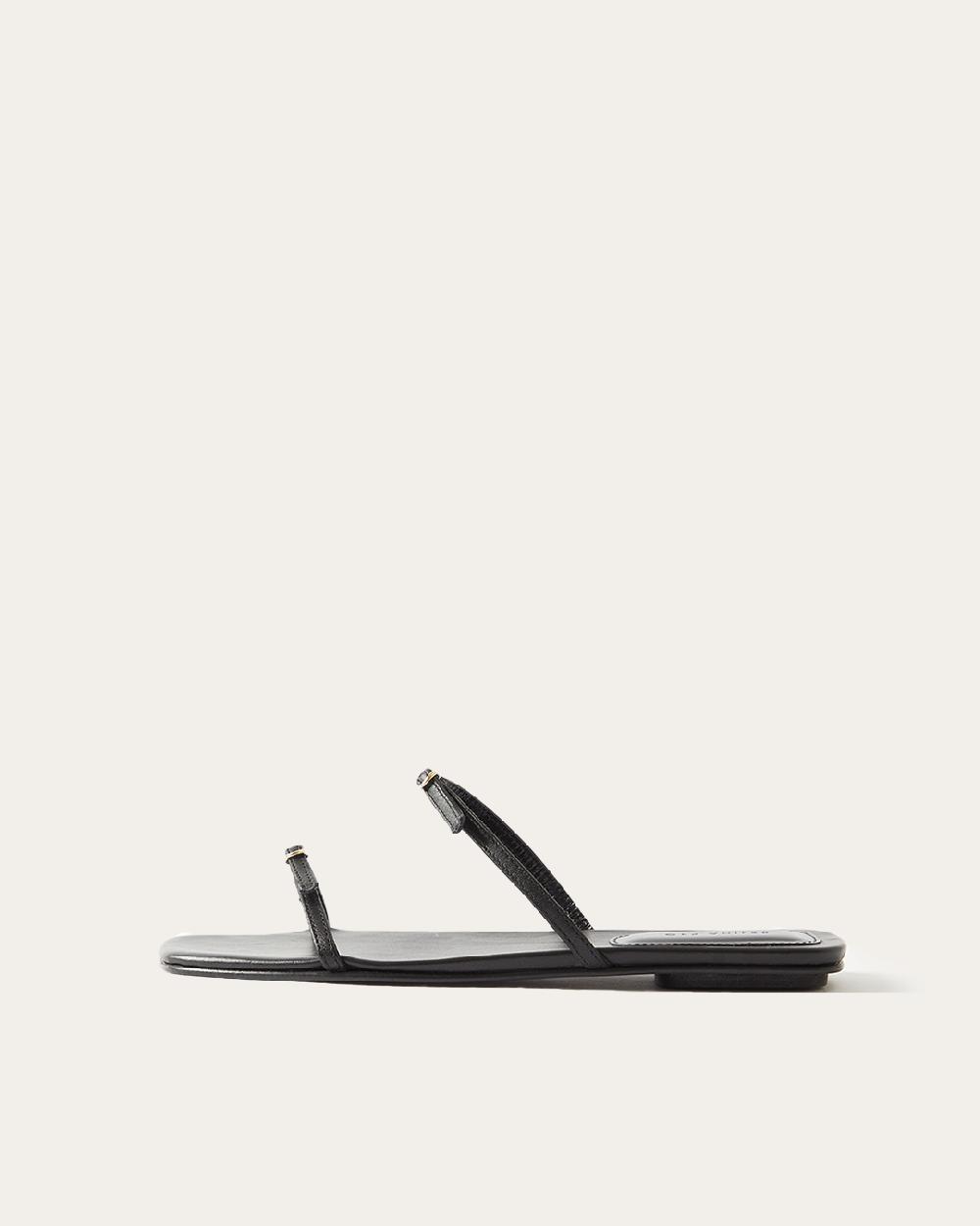 rejina pyo Clara Sandals Leather Nappa Black