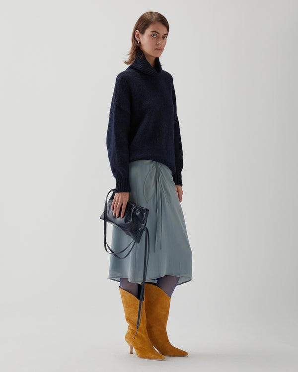 Rejina Pyo Claudia Sweater Chunky Alpaca Navy