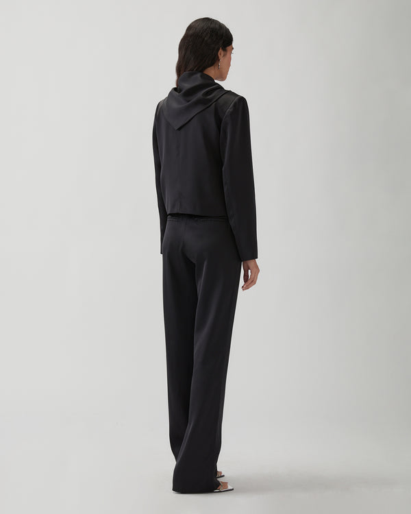 Rejina Pyo Cleo Jacket Duchesse Satin Black