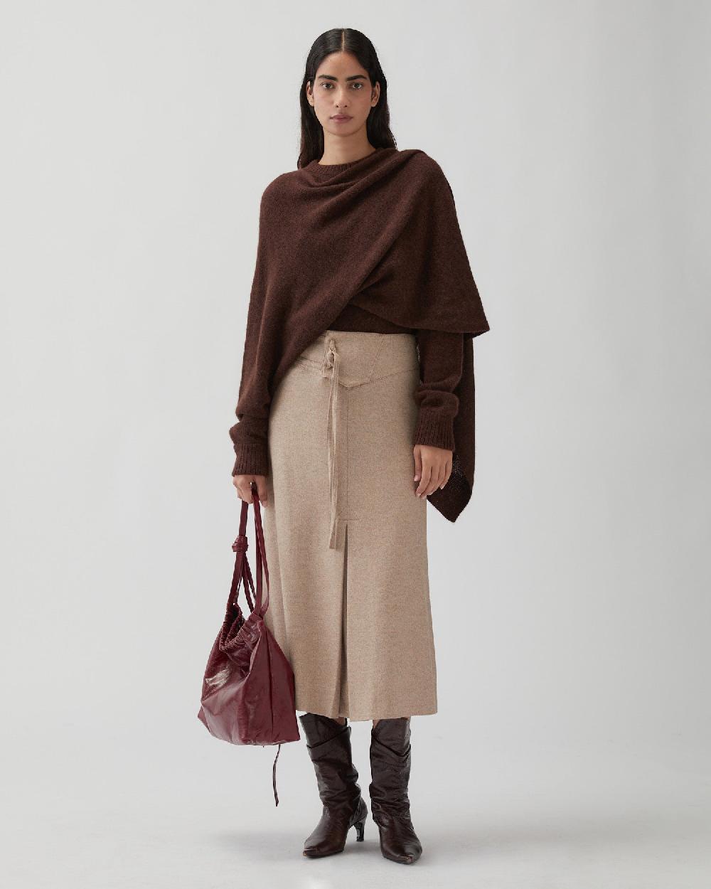 rejina pyo Colette Sweater Alpaca Blend Brown