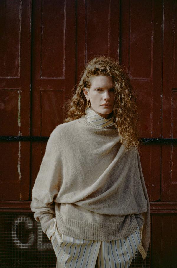 Rejina Pyo Colette Sweater Alpaca Blend Oat