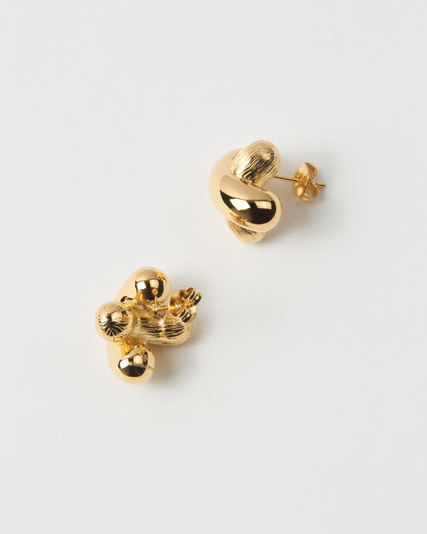 Rejina Pyo Cross Earrings Gold Plated