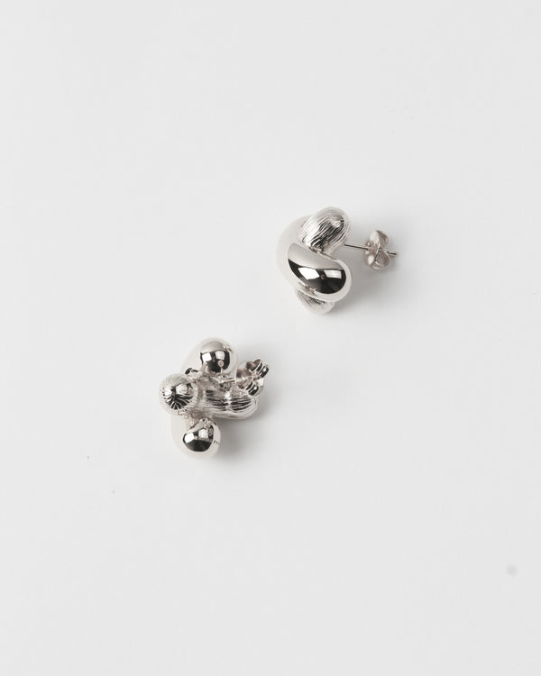 Rejina Pyo Cross Earrings Silver Plated
