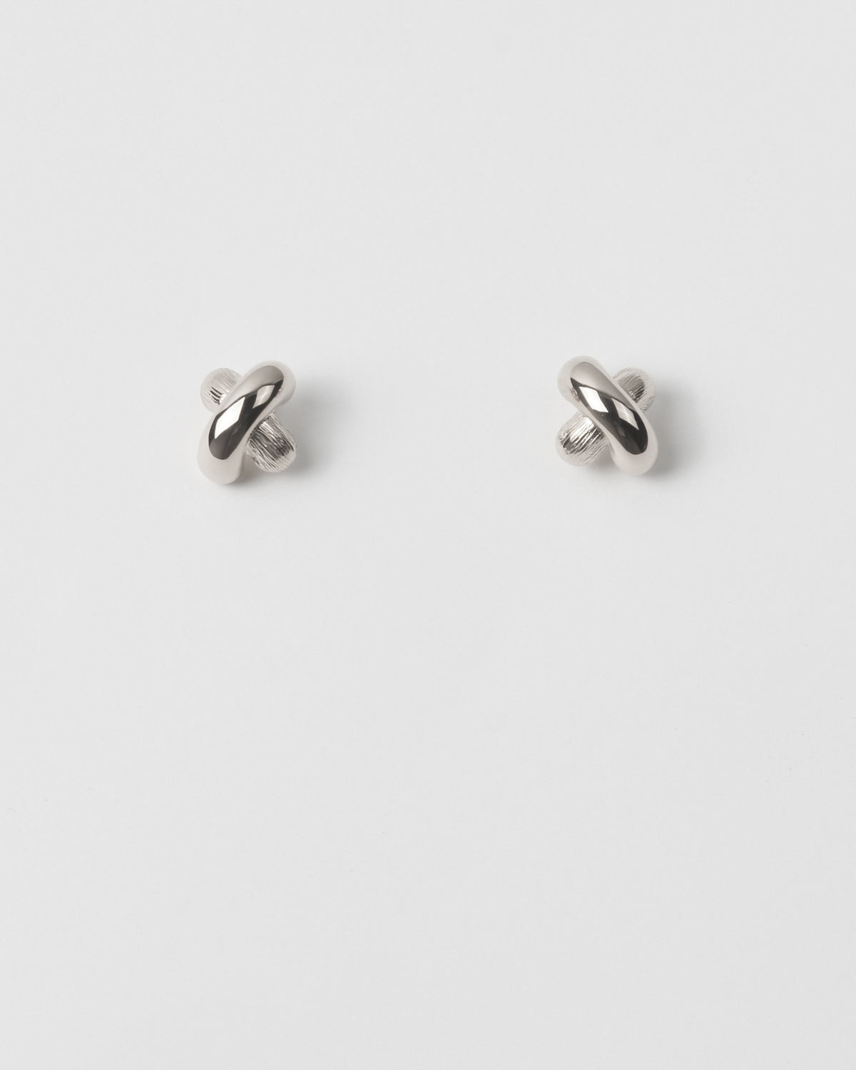 rejina pyo Cross Earrings Silver Plated