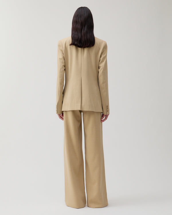 Rejina Pyo Dana Blazer Tencel Blend Suiting Beige