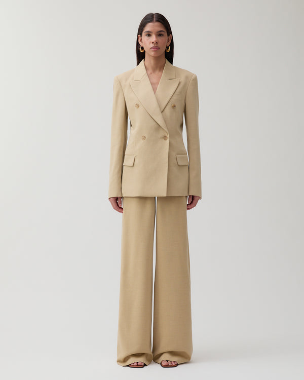 Rejina Pyo Dana Blazer Tencel Blend Suiting Beige