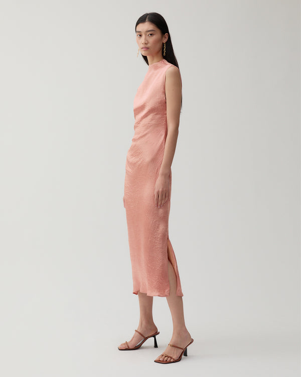 Rejina Pyo Delilah Dress Acetate Satin Pink