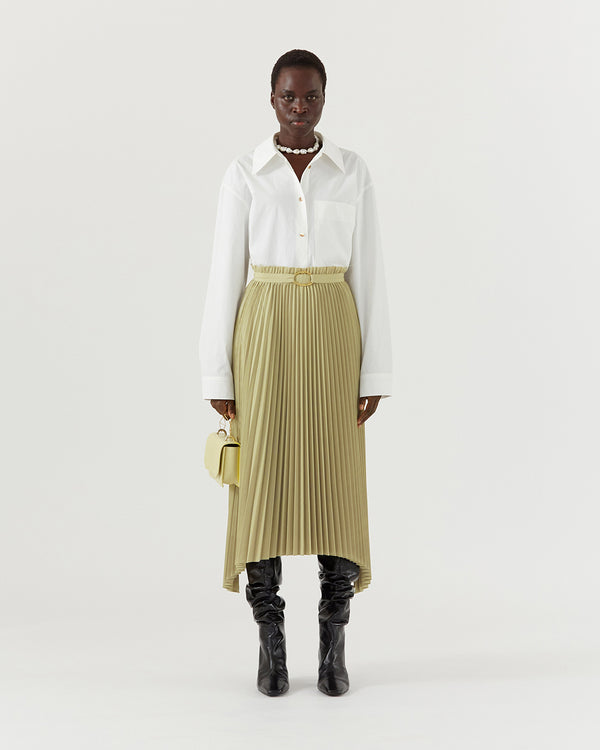 Rejina Pyo Dilan Skirt Tailored Suiting Sage