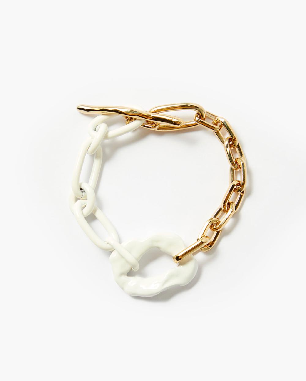 rejina pyo Doughnut Bracelet Gold + Cream