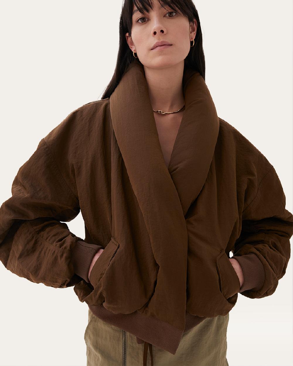 rejina pyo Duvet Jacket Nylon Brown