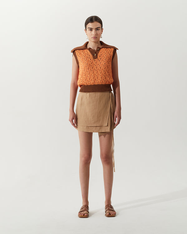 Rejina Pyo Elfie Vest Organic Cotton Orange