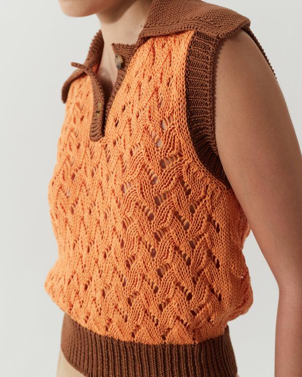 Rejina Pyo Elfie Vest Organic Cotton Orange