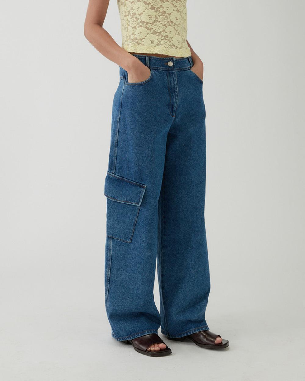 rejina pyo Emery Jeans Organic Cotton Denim Blue