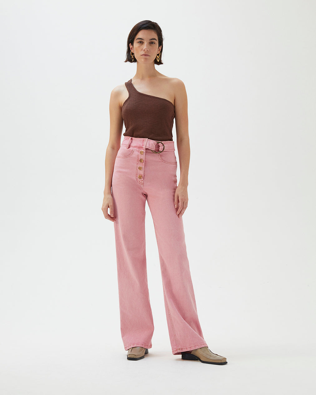 rejina pyo Emily Jeans Organic Cotton Denim Pink