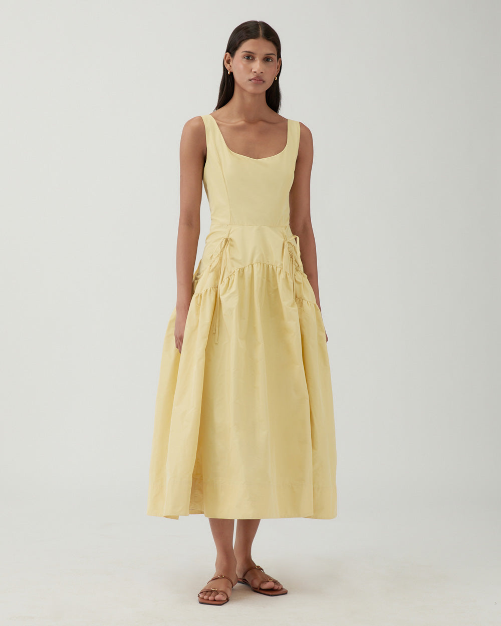rejina pyo Erica Dress Taffeta Yellow
