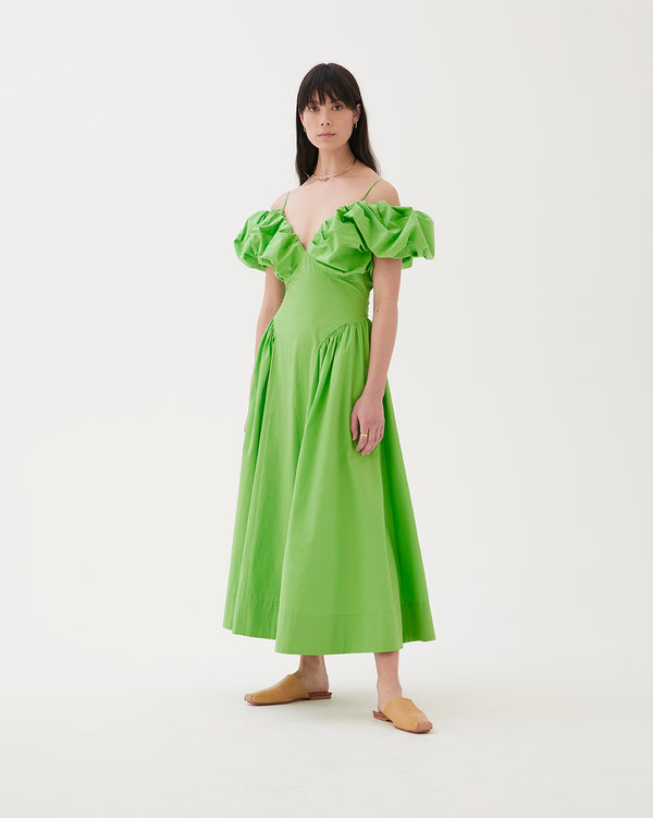 Rejina Pyo Erin Dress Organic Cotton Lime