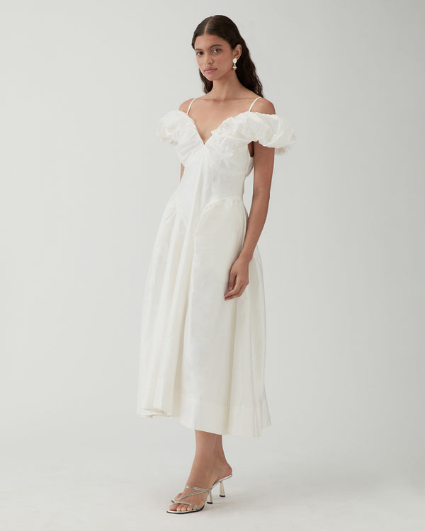 Rejina Pyo Erin Dress Silk Off-White