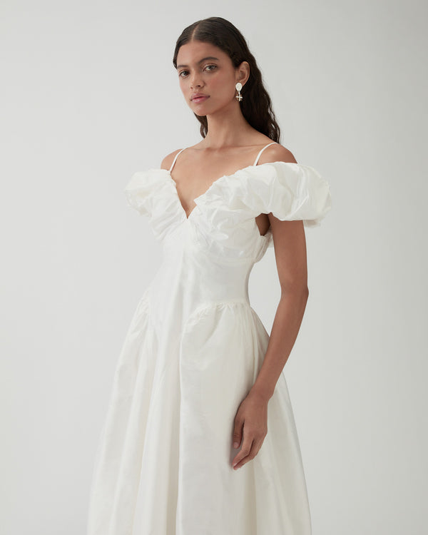 Rejina Pyo Erin Dress Silk Off-White